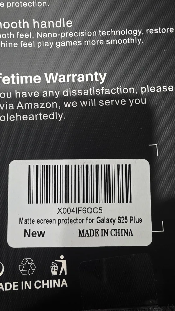 BNCHI Matte Screen Protector for Galaxy S25 Plus - New thumbnail