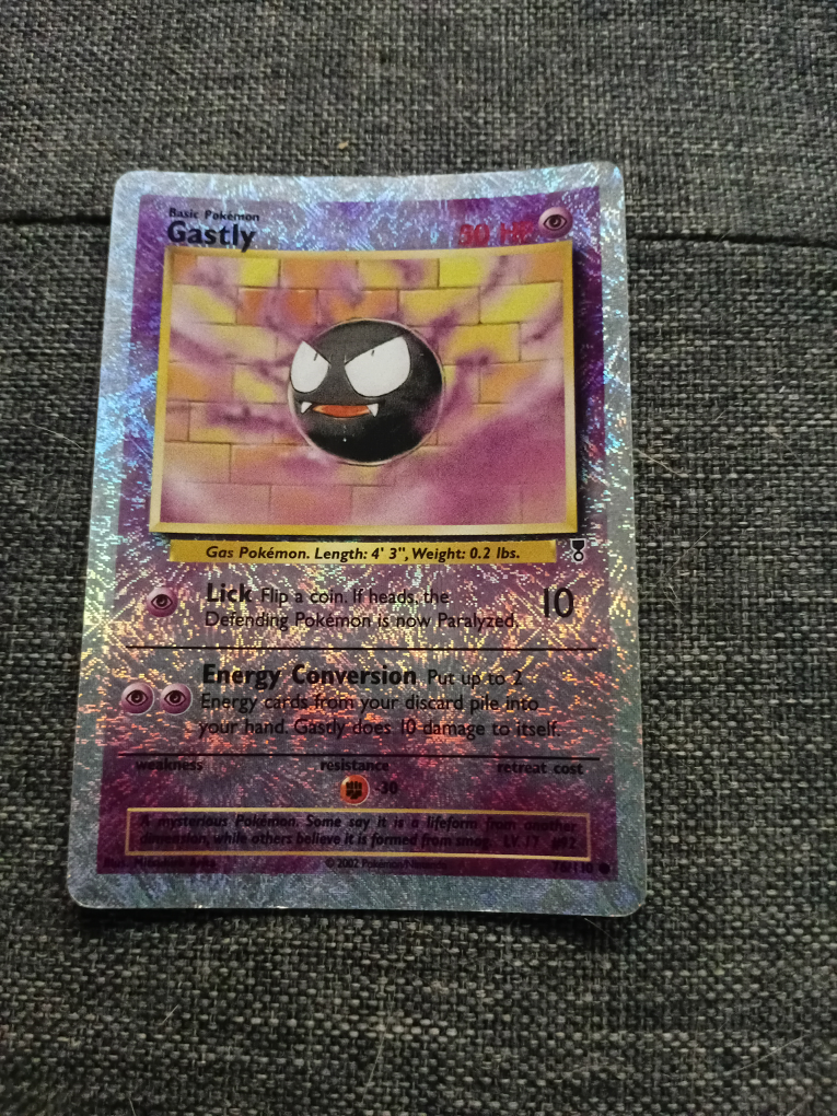 Original Gastly Pokemon Card - photo 4
