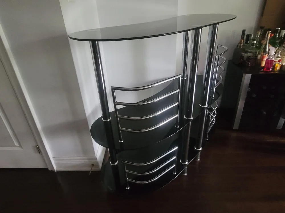 Black Glass Bar Table image indicator(4)