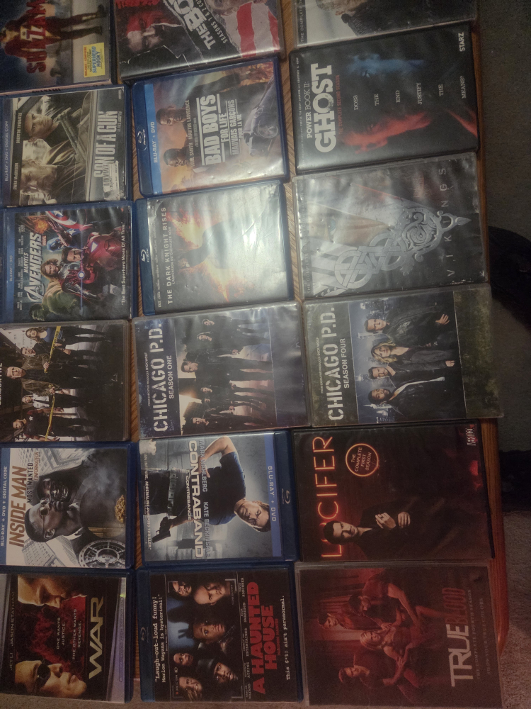 DVD and Blu-Ray Movie Collection