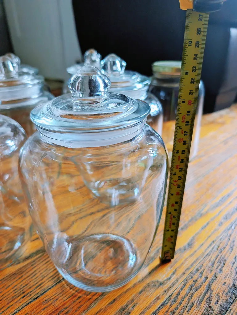 Huge Glass Jars with Lids image indicator(2)