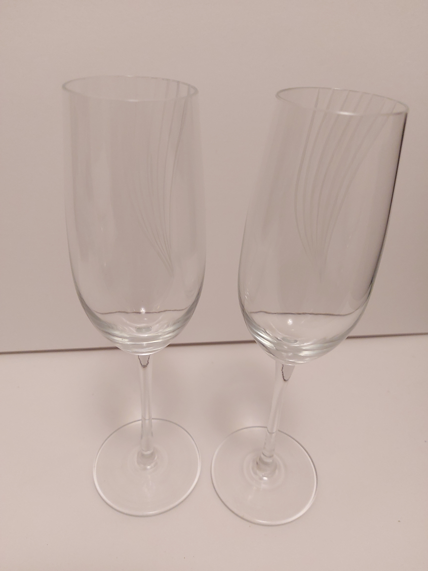 Set of 2 Crystal Champagne Flutes - photo 2