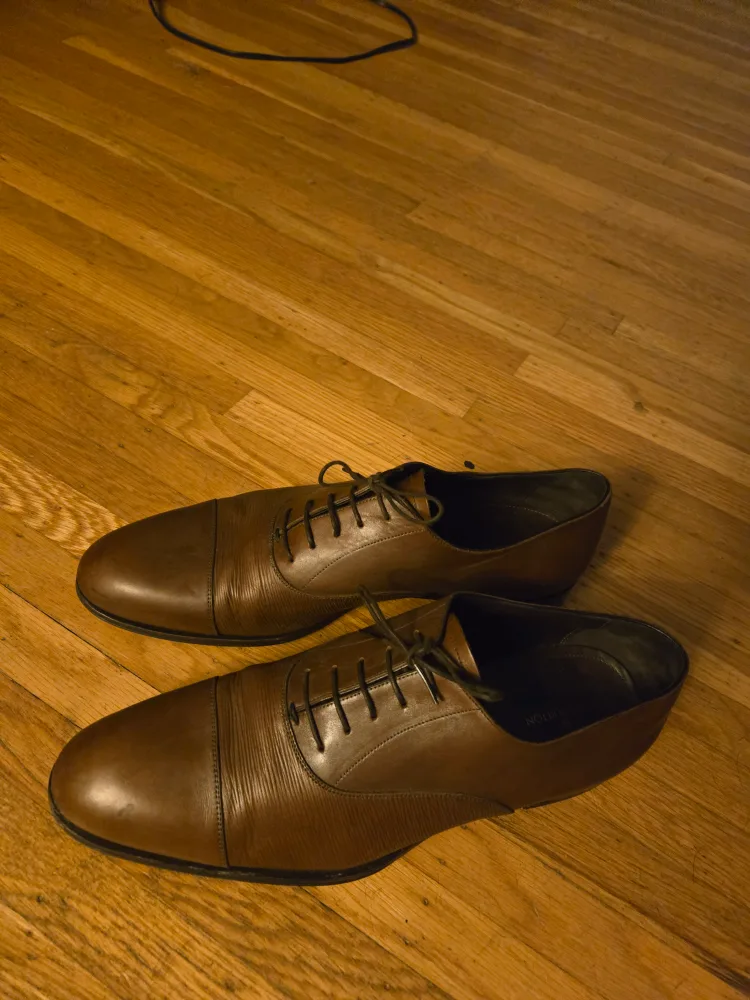 Louis Vuitton Brown Leather Dress Shoes - Size 11 thumbnail