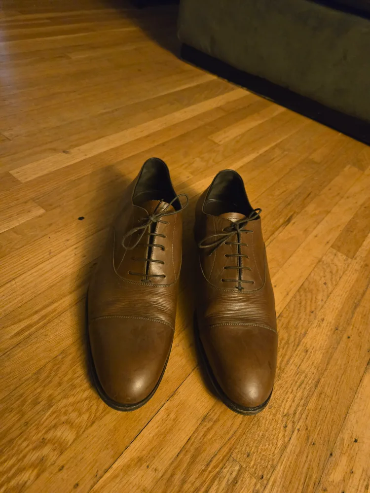 Louis Vuitton Brown Leather Dress Shoes - Size 11 image indicator(2)