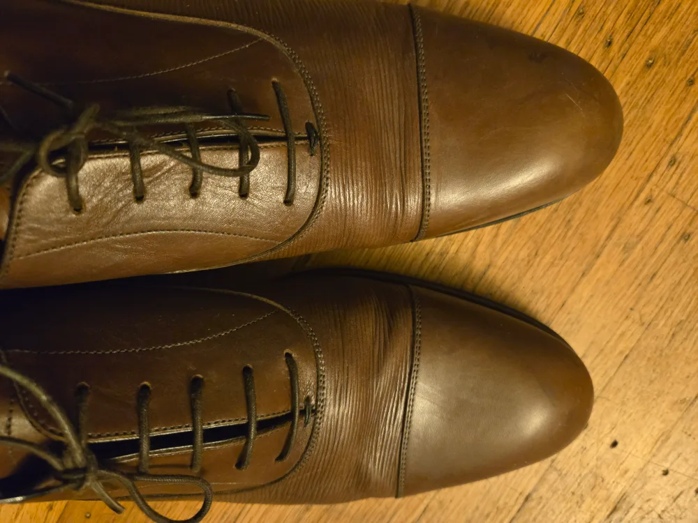 Louis Vuitton Brown Leather Dress Shoes - Size 11 image indicator(6)