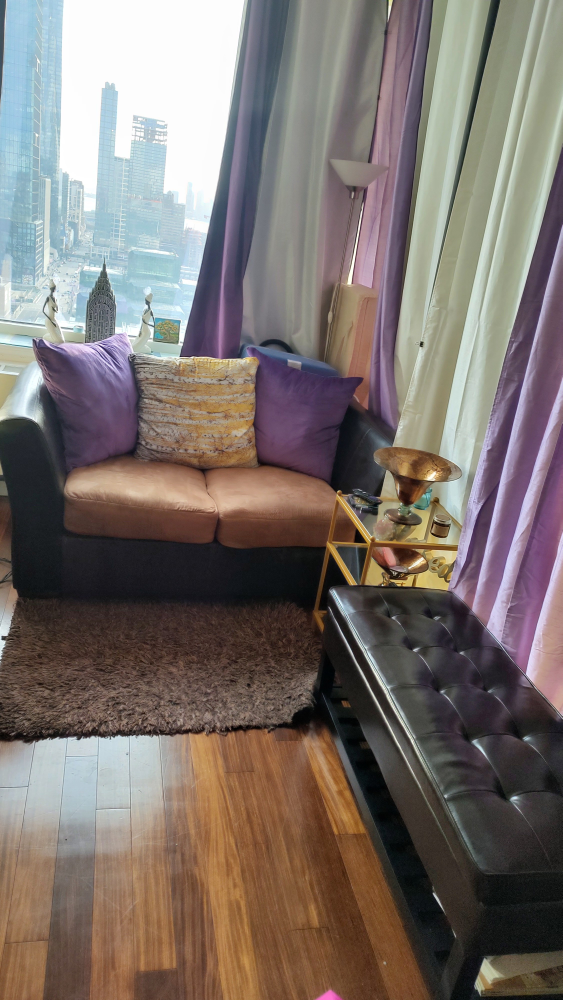 Black Faux Leather Storage Bench - photo 2