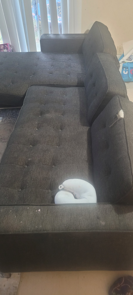 Grey Sectional Sofa - Gently Used - photo 3