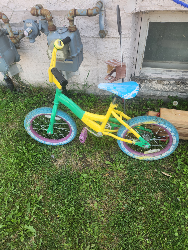 Kids' Bike - Green and Yellow