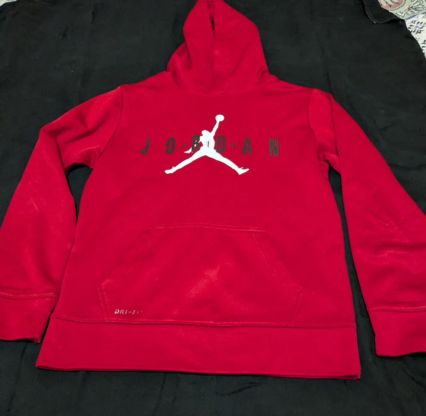 Jordan Red Hoodie Size L (12-13 yrs) thumbnail