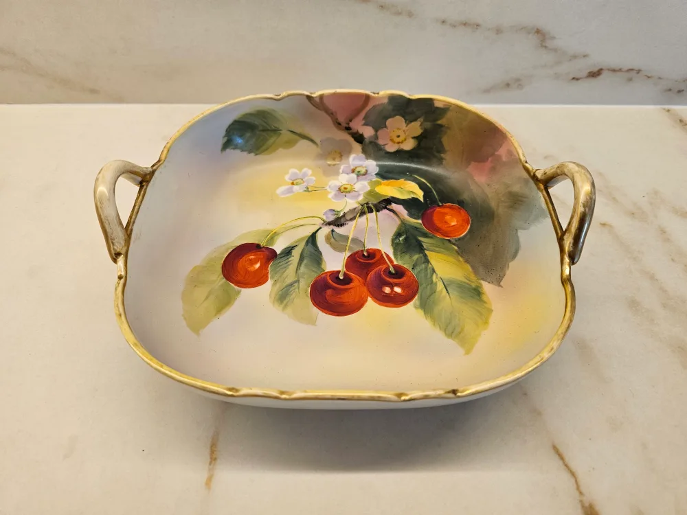 Antique Hand Painted Nippon Serving Dish thumbnail