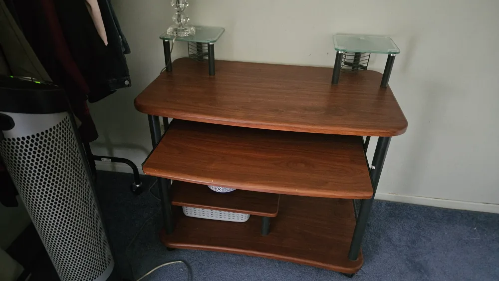 Wood & Metal Computer Desk thumbnail