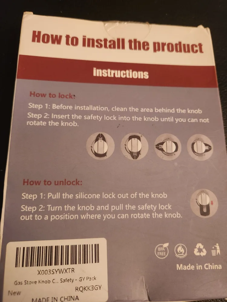 Bakmidot Silicone Stove Knob Safety Locks - 6 Pack image indicator(2)