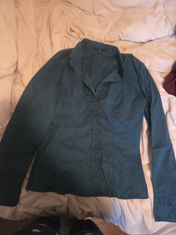 Hugo Boss Teal Button-Down Shirt