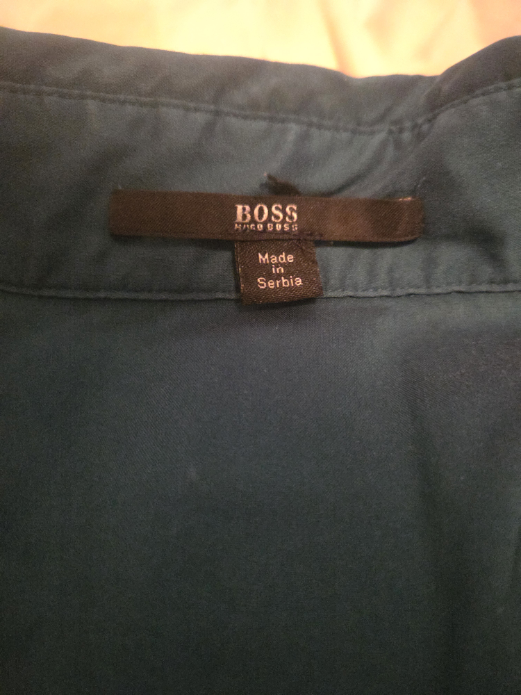 Hugo Boss Teal Button-Down Shirt - photo 2