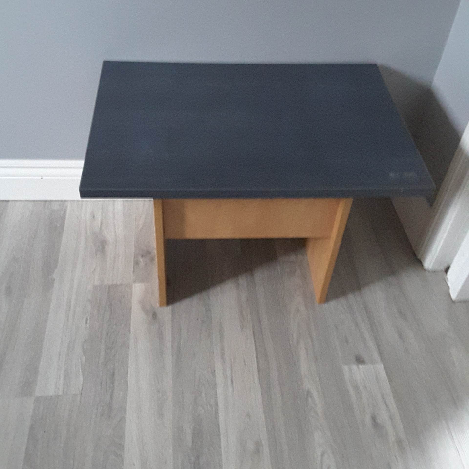 3 Small Blue-Grey Tables