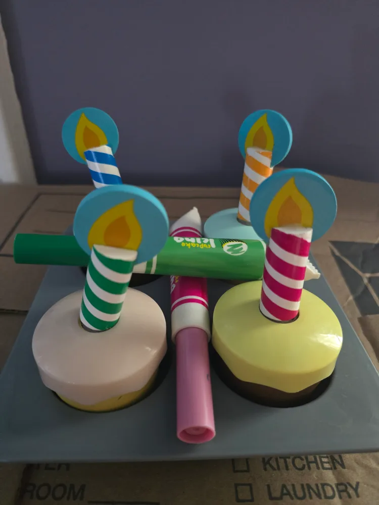 Melissa & Doug Wooden Play Food Candles thumbnail