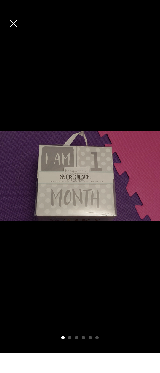 FREE Baby Aspen My First Milestone Blocks