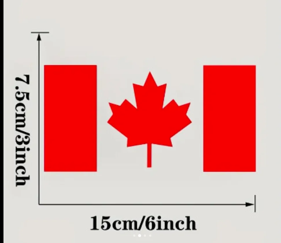 2pcs Stickers Canadian Flag image indicator(2)