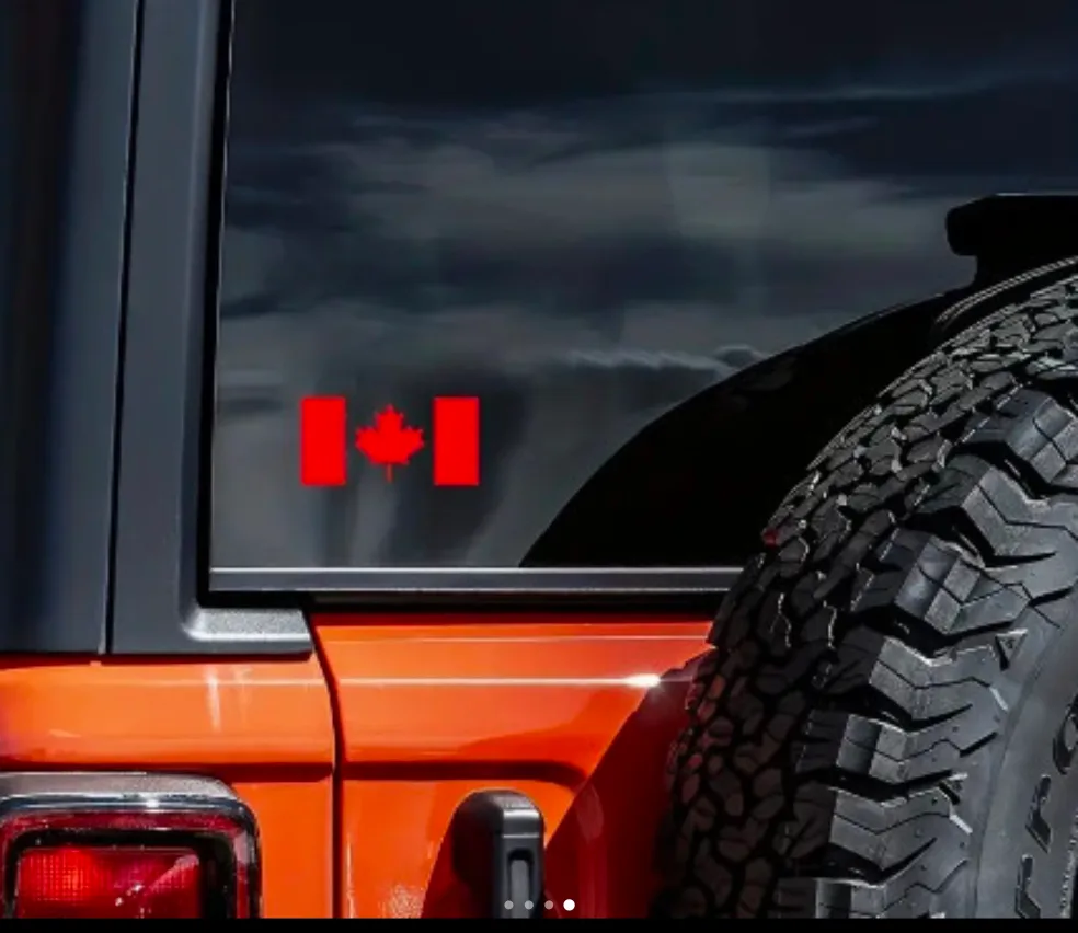 2pcs Stickers Canadian Flag image indicator(3)
