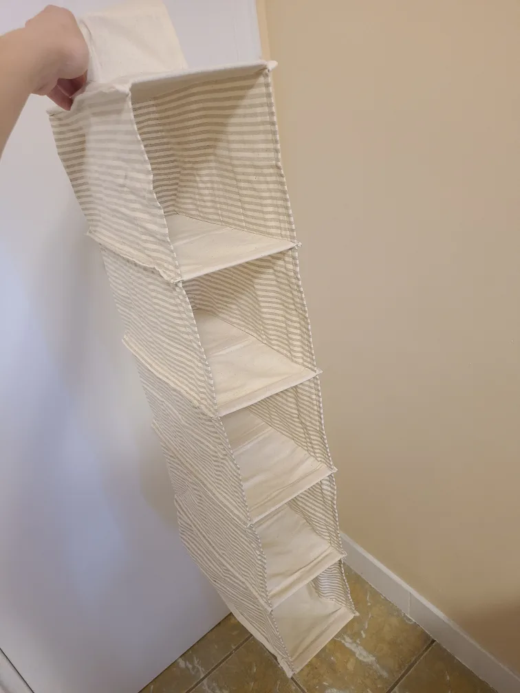 Hanging Closet Organizer - Beige/White image indicator(2)