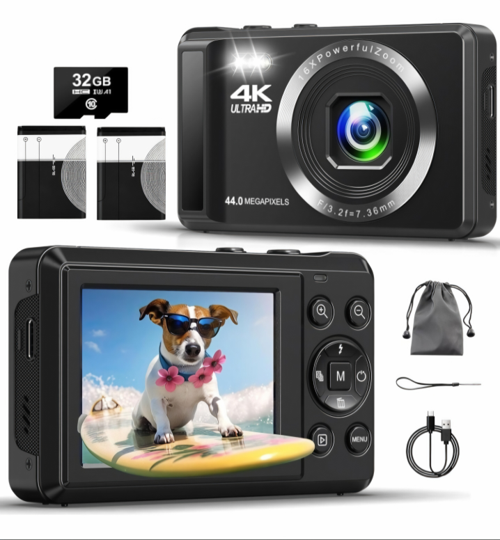 4K 44MP UHD Digital Cameras for Photography