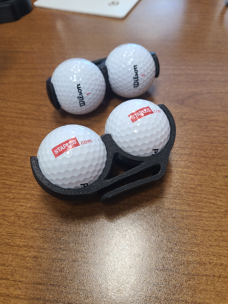 Golf Ball Holder - Holds 2 Balls "🧡"