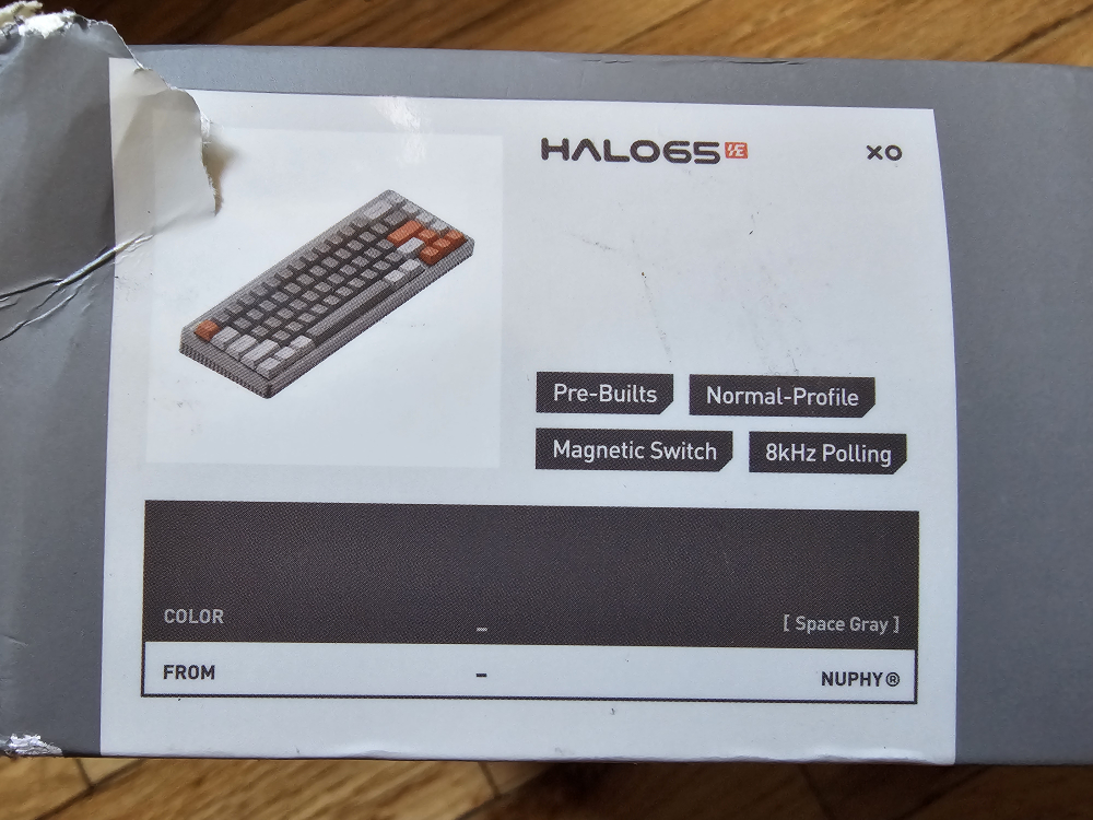 NuPhy Halo65 HE Keyboard - Space Gray - photo 2