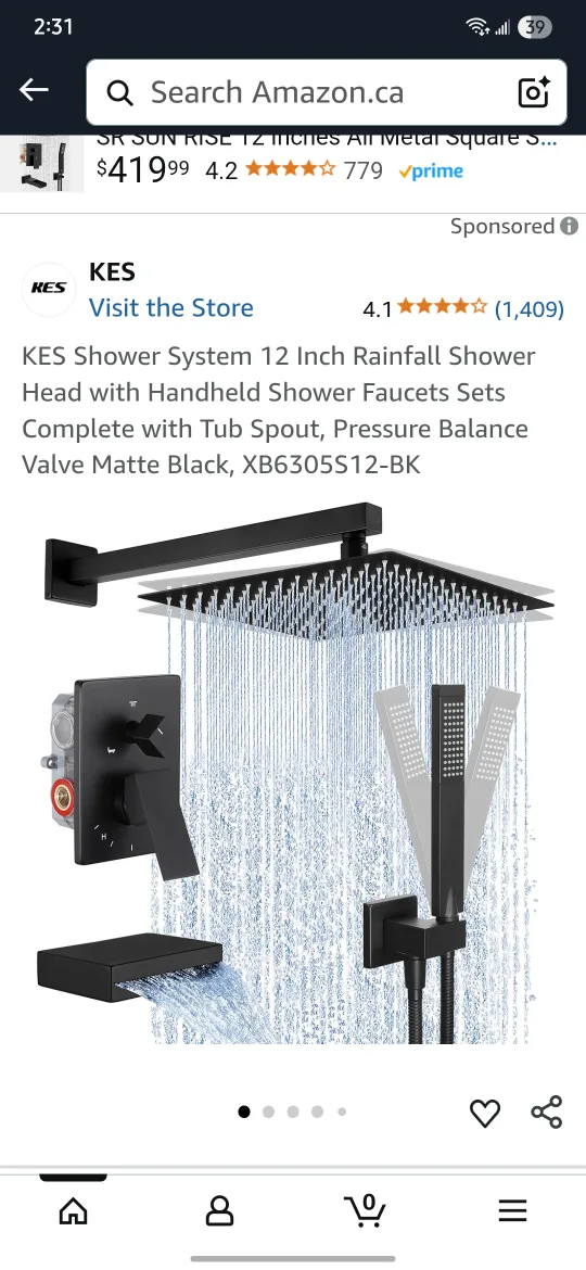 KES Shower System XBE305 - New in Box! image indicator(9)