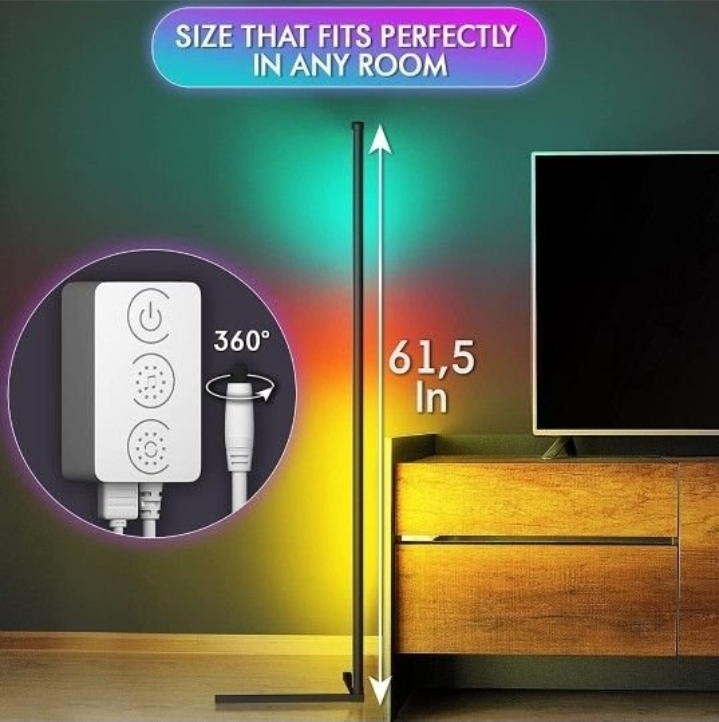 RGB Corner Lamp - Led Floor Lamp Color Changing