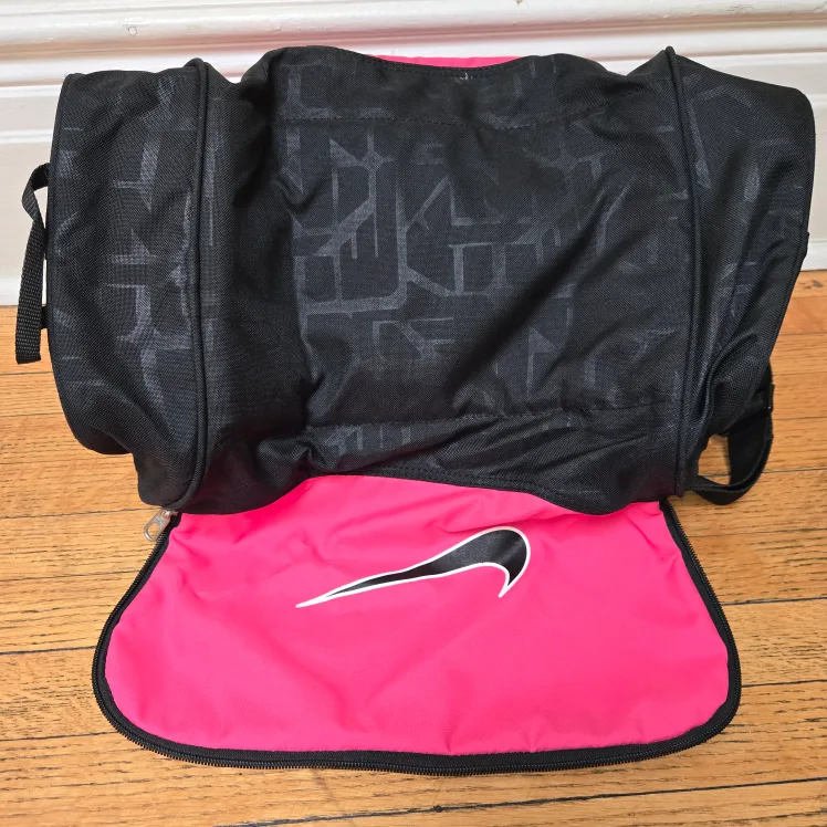 Nike Pink & Black Duffle Bag image indicator(5)