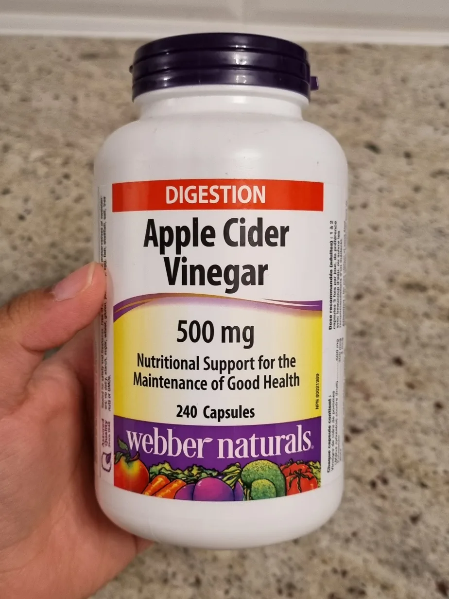Webber Naturals Apple Cider Vinegar 500mg thumbnail