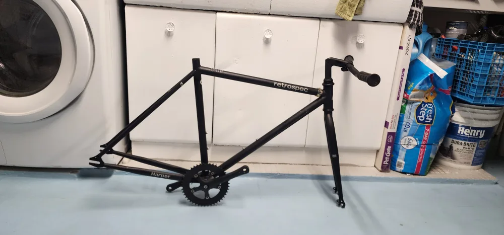 Retrospec Harper Bike Frame - Black thumbnail