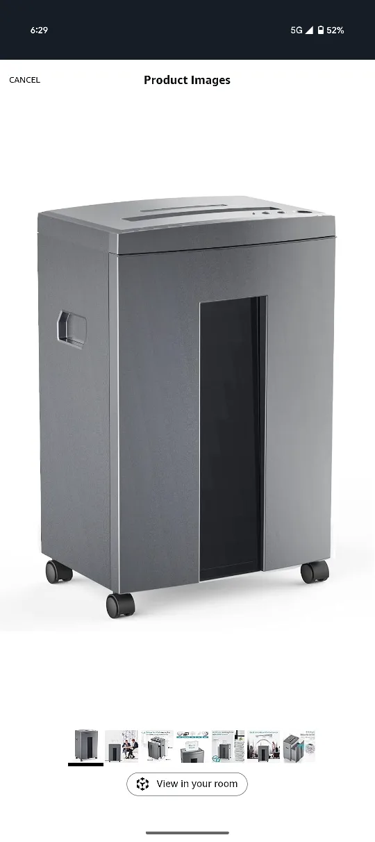 Paper Shredder - 6 Gallon Pull-Out Waste Bin thumbnail