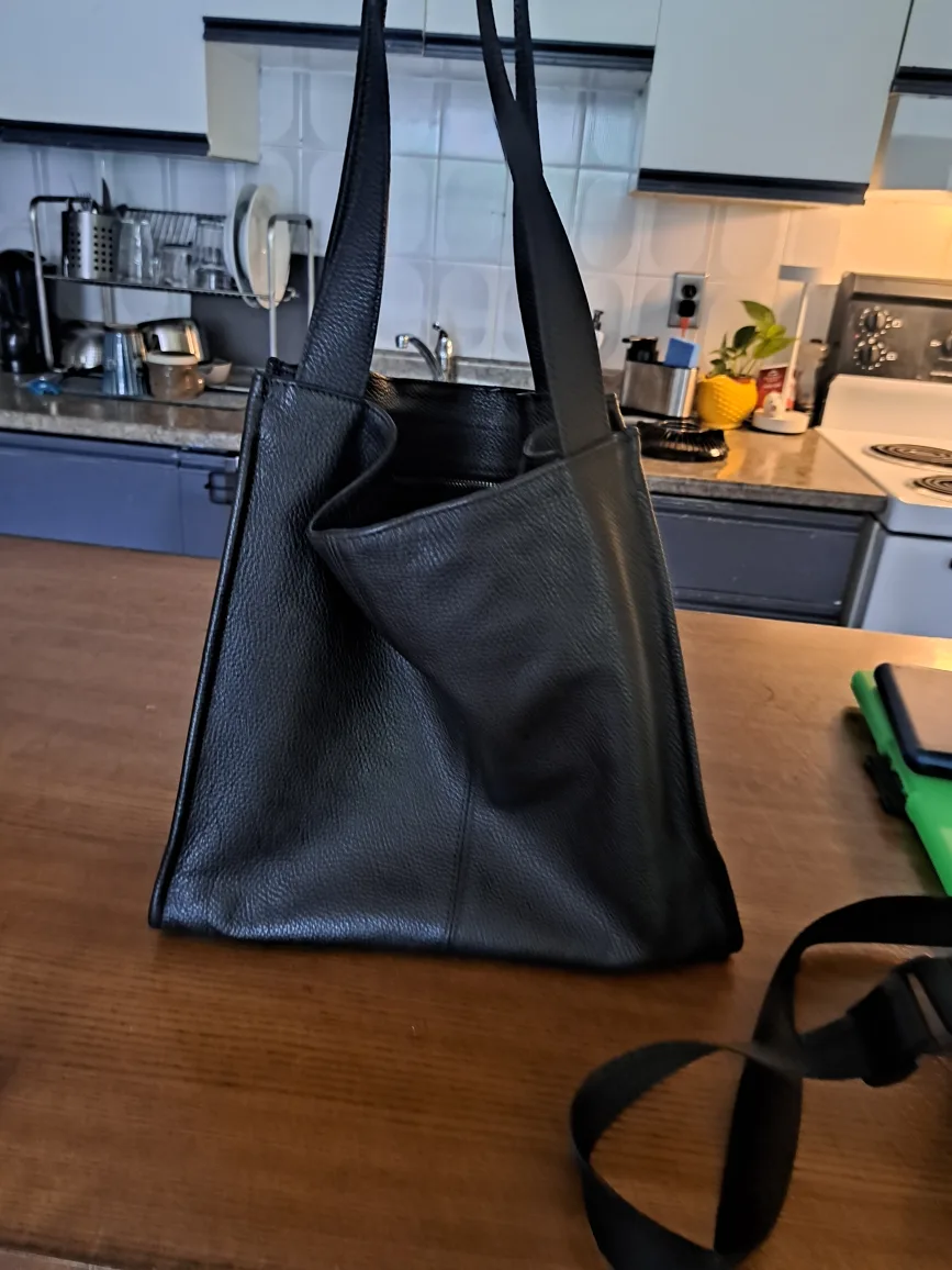 Leather Tote Bag - Made in Italy thumbnail