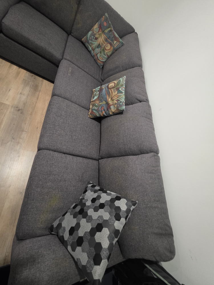 Grey Sectional Sofa with Pull-Out Bed - photo 5