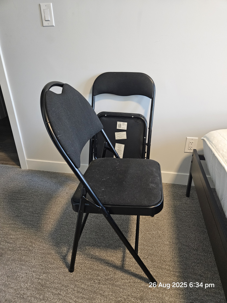 Black Folding Chairs