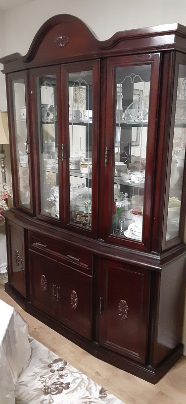 Dark Brown China Cabinet