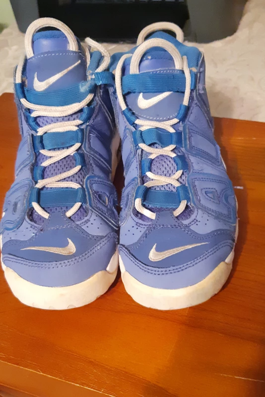 Nike Air More Uptempo Kids Size 3Y Blue - photo 2
