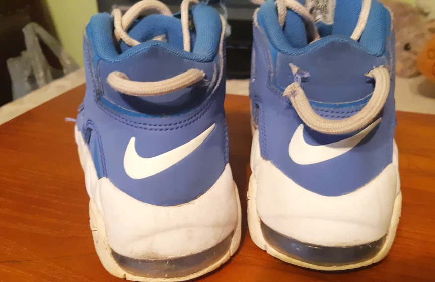 Nike Air More Uptempo Kids Size 3Y Blue - photo 3