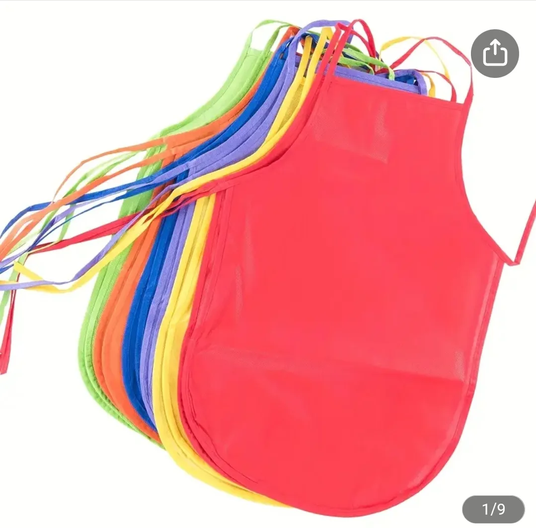 New Kids Art Aprons - Multi-Colour x5 (no yellow) image indicator(2)
