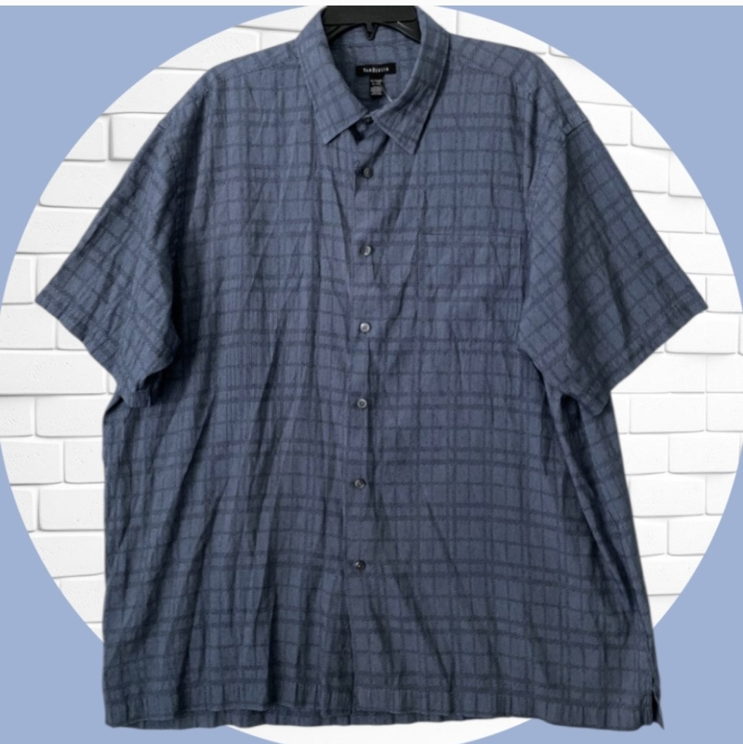 NWOT Mens Air Puck Button Down Short Sleeve Shirt 1 Pocket - photo 2