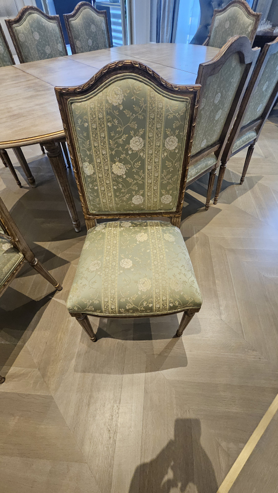 Vintage Floral Dining Chairs - Set of 8 - photo 4