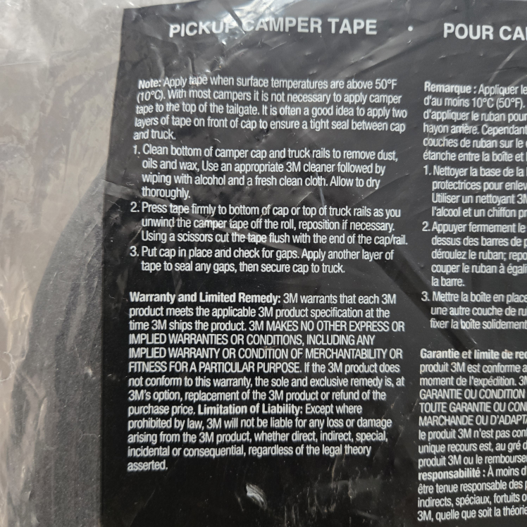3M 03420 Pickup Camper Tape - 1-1/4" x 10 Yard - photo 4