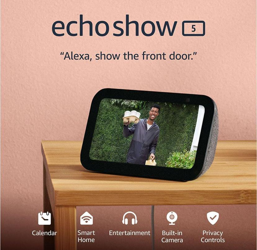 Echo show 5 New never  usted