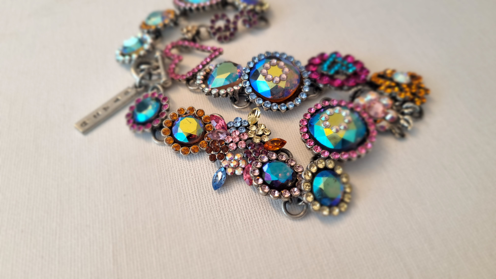 Designer Necklace OTAZU, statement piece