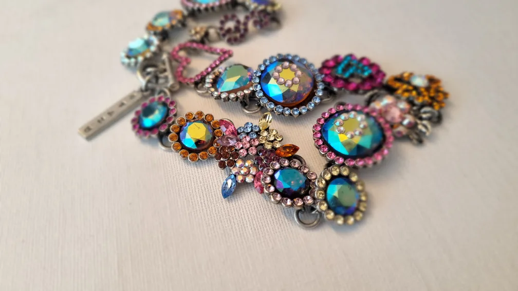 Designer Necklace OTAZU, statement piece thumbnail