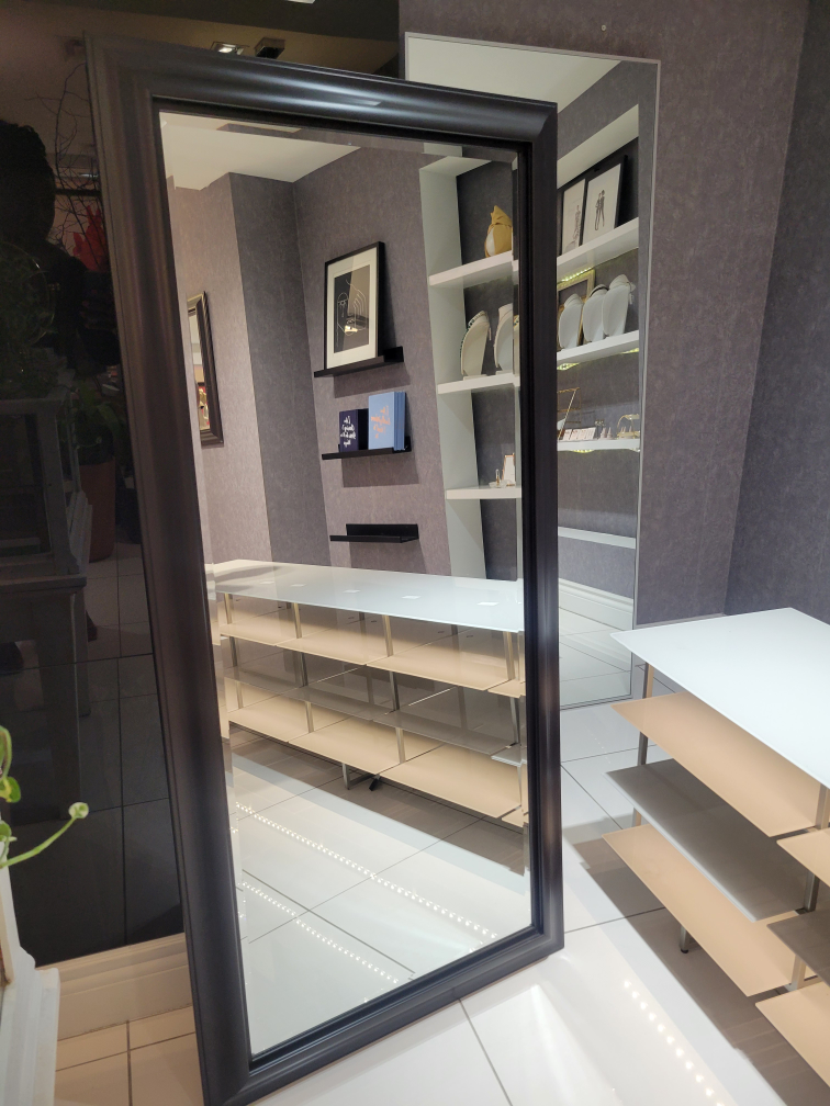 Full Length Mirror with Dark Brown Frame - photo 3