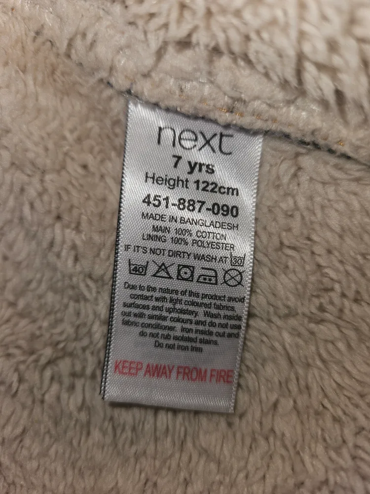 Kids Sherpa lined Denim Shirt - Next Brand 7 Yrs image indicator(2)