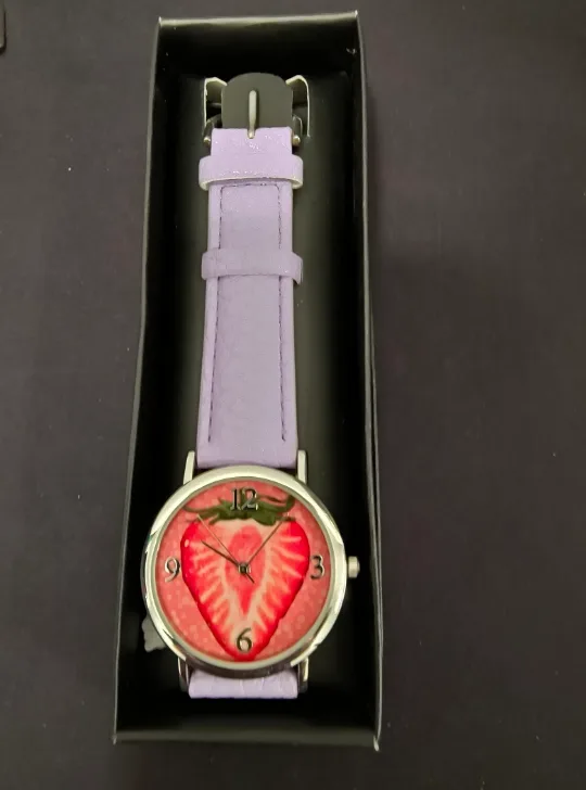 Strawberry Watch with Purple Band thumbnail