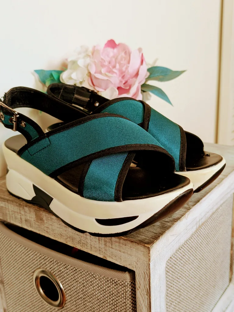 Ya Di teal platform sandals - Size 37 image indicator(2)